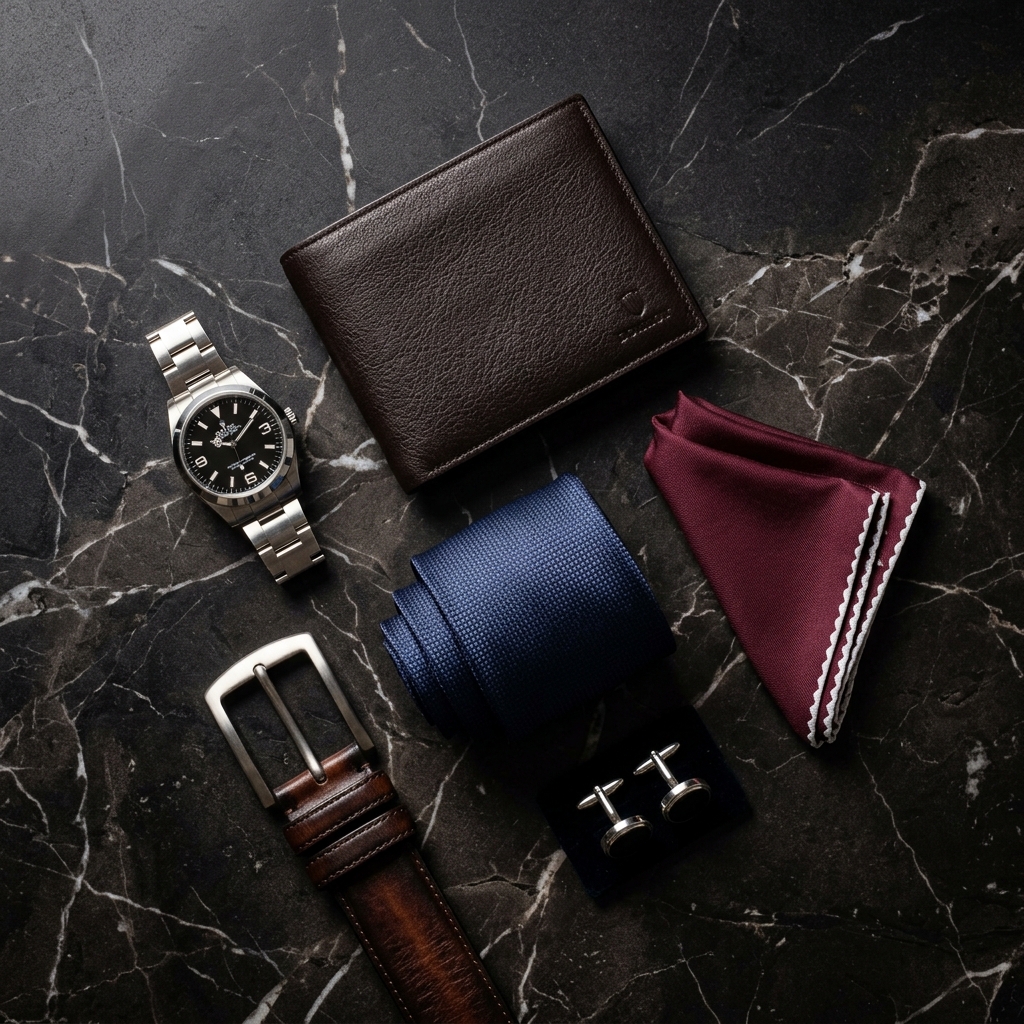 Men's Accessories — Ties, Wallets, Belts