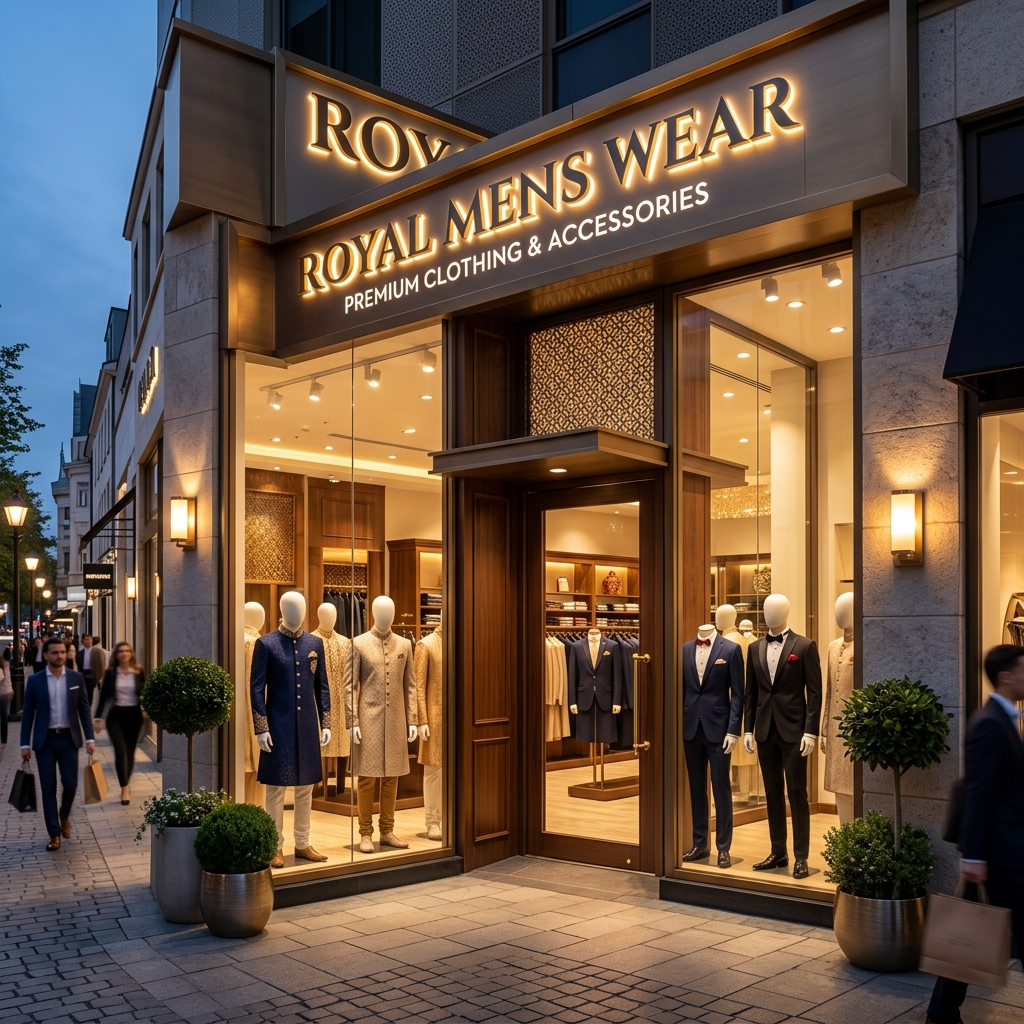 Royal Mens Wear store exterior — Gandhi Chowk Chandrapur