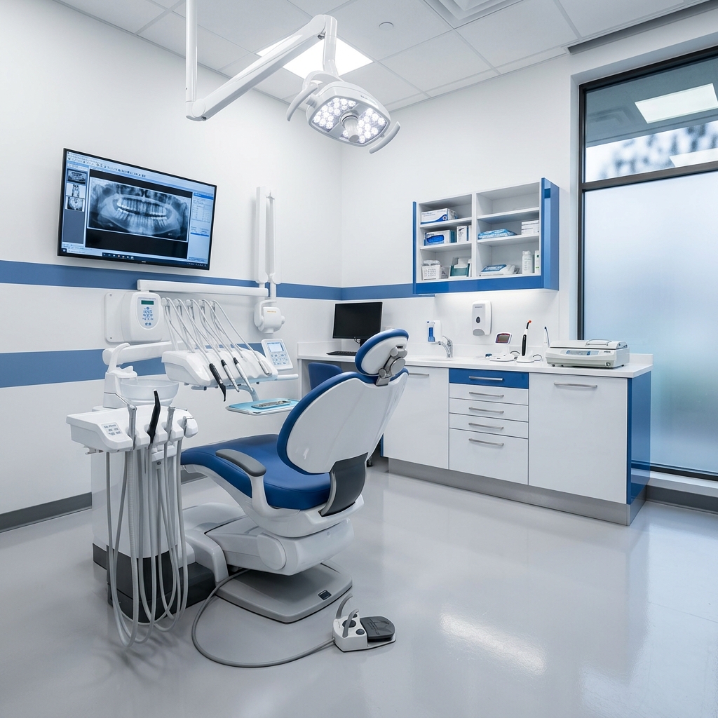 Modern dental treatment room at SmileCraft